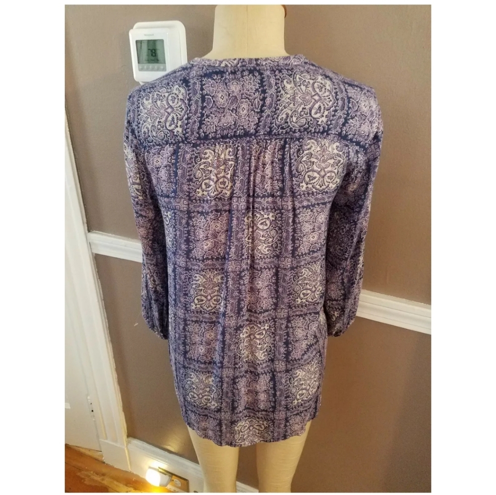 Multicolor Button Down Anthropologie Top By Akemi… - image 3